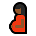 🤰🏾 pregnant woman: medium-dark skin tone display on Windows